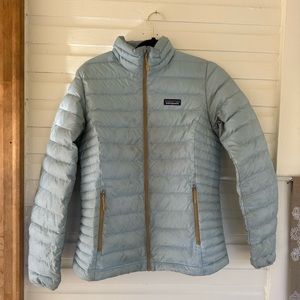 Women’s patagonia puffy light blue